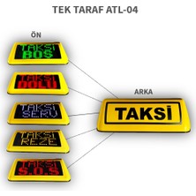 Yurt Elektronik Yurtelektronik Atl-04 Taksi Tepe Lambası – LED Aydınlatma, Rezerv-Boş-Dolu-S.o.s Modları,mıknatıslı (Tek-Taraflı)