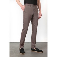 İmza Yan Cep Kendinden Desenli Örme Jogger Slim Fit Esnek Pantolon 1003260174
