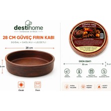 2'li Doğal Elyapımı Ocak ve Fırın Uyumlu TAVA+GÜVEÇ(TAVA28X6CM)(GÜVEÇ30X15CM)