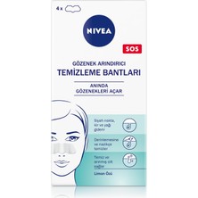 Dora Shopping Nokta Temizleyici Burun T-Bant, Gözenek Arındırıcı, Derinlemesine Temizlik, Limon Özü, 4 Adet