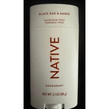 Native Youth Natıve Black Oak & Amber Alumınum Free Paraben Free Stick Deodorant 88 G