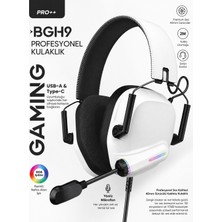 vooka Üst Düzey Oyuncu Kulaklığı Rgb Işıklı | Net Ses, Güçlü Bas, Profesyonel Mikrofon
