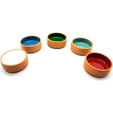 Toprak Kase 5`li Bal Reçellik Küçük Kuruyemiş Kase - 8 cm