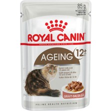Royal Canin Ageing +12 Yaşlı Gravy Kedi Konservesi 85GR x 12 Premium Tavuk Lezzeti