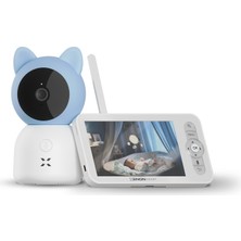 Xenon Smart Bebek Kamerası 3mp 5\" LCD Monitör - Mobil Kontrol - Ninni - Hareket Algılama, Gece Görüş MAVI-X7202 - Mavi