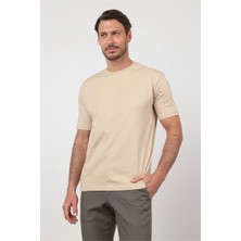 İmza Bisiklet Yaka Kısa Kol Cepsiz Slim Fit Pamuklu Tişört 1011260166