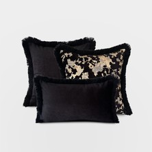 Lidoma Home "velvet & Gold" Kadife Dokulu Kırlent Kılıfı Seti