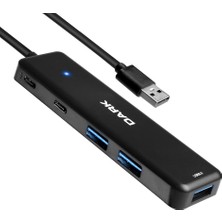 Dora Shopping Çoklayıcı Hub X5C Usb3.2 1 Type-A 3 Port Usb-A & 1 Port Type-C 2.0 / 1x Type-C Şarj (--USB347)