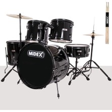 Dora Shopping CD900X-BK 22'' Yetişkin Akustik Bateri Davul Seti 22B-13T-12T-16F-14S (5 )