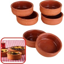 6'lı Güveç Seti-Sütlaç Kabı, Fırın Pişirme Kabı, Toprak Kase Takımı 6'lı