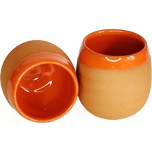 Toprak Kahve Yanı Su Bardağı 2'li