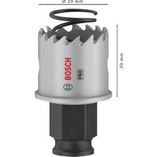 1x Pro Sheet Metal Power Plus Delik Açma Testeresi (Paslanmaz Çelik Saclar, Çelik Saclar, Ø 29 Mm, Professional Aksesuar Döner Matkap/vidalamalar, Darbeli Matkap/vidalama)