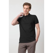 İmza Polo Yaka Kısa Kol Cepsiz Slim Fit Pamuklu Tişört 1011260154