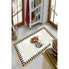 Dekomod Dijital Baskı Dört Mevsim Kaymaz Taban Yıkanabilir Mutfak Oda Halısı Yolluk Mackenzie Model