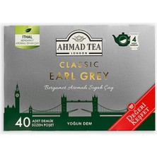 Ahmad Tea Classic Earl Grey Bergamot Aromalı Siyah Çay 40'lı