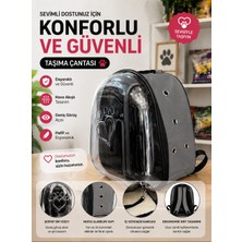 Medusa Şeffaf Astronot Model Kedi ve Köpek Taşıma Çantası