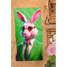 Mossyna | Plaj Havlusu | 75*150 cm | Bambu ve Pamuklu | Baskılı | Yıkanabilir | Antialerjik