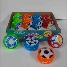 Spor Temalı Lsiklı, Yanip Sönen Yoyo Iplicek Birak Denge Yoyo Oyuncak 2 Adet