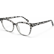 Toz Vintage Veglora Zebra Desenli Mavi Işık Korumalı Vintage Retro Gözlük