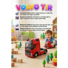 Farbu Oyuncak Işıklı Sesli Pilli Çek Bırak Mekanizmalı Volvo Öne Doğru Açılan Kabinli 11cm Dorsesiz Oyuncak Tır