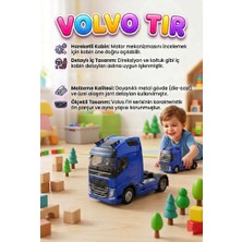 Farbu Oyuncak Işıklı Sesli Pilli Çek Bırak Mekanizmalı Volvo Öne Doğru Açılan Kabinli 11cm Dorsesiz Oyuncak Tır