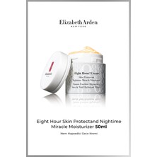 Elizabeth Arden Eight Hour Skin Protectant Nighttime Miracle Moisturizer 50 ml – Gece Boyu Onarıcı & Yoğun Nemlendirici Krem
