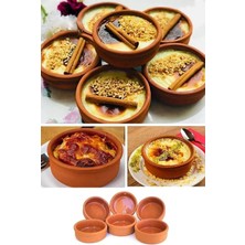 6'lı Çömlek Sütlaç Kase Güveç&kase Seti Sufle Kabı Sütlaçlık Güveç