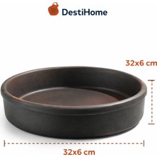 Doğal Elyapımı Ocak ve Fırın Uyumlu TAVA(32X6CM)