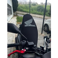 Vizyontek Honda Pcx, Dio, Activa, Sh, Xadv Motosiklet Sele Kılıfı Siyah Renk (Konturlu Baskı)