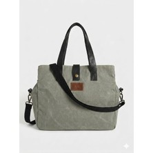 Old Cotton Mumlu Kanvas Çok Bölmeli Omuz Çantası ve El Çantası (Ayarlanabilir Ek Askı) S Ernest Bag