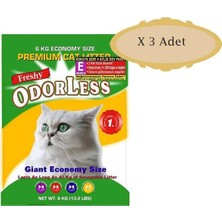 Freshy Odorless Silika 4 Aylık E 6kg x 3 Adet