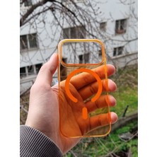 Glazef iPhone 17 Pro Magsafe Uyumlu Sararmaz Sert Mika Ince ve Hafif Telefon Kılıfı Arka Kapak