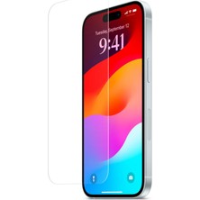 Glazef Iphone 15 Uyumlu Tam Kapatan Temperli Cam Ekran Koruyucu Kırılmaz Cam