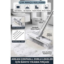 Sihirli Mop Çekpaslı Fırça Yer Fırçası Fayans Fırçası Halı Fırçası