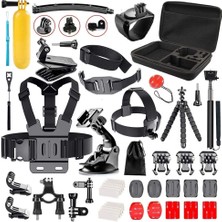 Dora Shopping 50 Aksiyon Kamera Seti Çantalı – Gopro ile Uyumlu, ile Uyumlu, INSTA360 ile Uyumlu Çantalı Montaj Ki