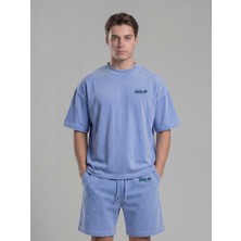 Backlain Mod Style Erkek Oversize 2’li Takım Şort %100 Pamuk Rahat Kalıp
