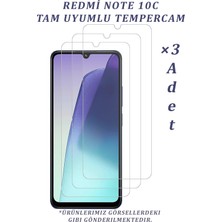Glazef 3 Adet Redmi 10C Uyumlu Temperli Cam Ekran Koruyucu Kırılmaz Cam (3 Adet)
