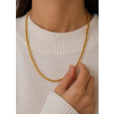 Kızılay Kuyumcusu 22 Ayar Altın Halat Modeli Zincir Kolye 4.18 gr 60CM ZNC2201
