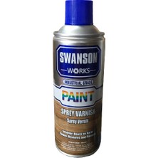 Swanson Works Parlak Şeffaf Sprey Vernik 400 ml Çok Yönlü Kullanım için Sanatsal Malzeme