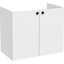Dora Shopping Shift T20 81000 Kapaklı Lavabo Dolabı, Parlak , 80 cm