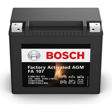 Motostart Bosch Fa 107 YTX20L YTX20HL 12 V 18 Amper Motosiklet Akü ( Kullanıma Hazır)