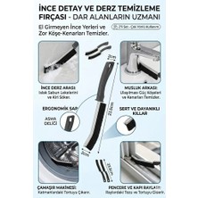 Sihirli Mop Detaylı Temizlik Fırçası Ince Derz Fırçası Ince Detay Oval Fırça 2 Adet