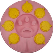 Dora Shopping Bulmacası Yavaş Yeme Mama Kabı Pembe-Sarı