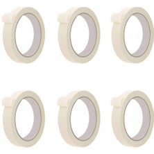 Dora Shopping 6 Adet Maskeleme Bandı Bandı 18MM x Metre Kağıt Bant