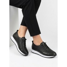 Tarzbu Cilt Bağcık Anahtarlı Rahat Taban Nefes Alır Yüzey Kadın Günlük Ayakkabı Tarzyaz1