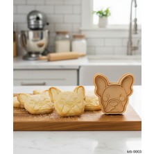 Ulu Pazarlama Fransız Bulldog Şekillendirici Kalıp Kurabiye Hamur Kesici Oyun ve Şeker Hamuru Seti