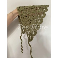  Örgü El Yapımı Kroşe Bandana