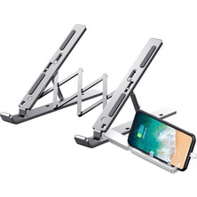 Dora Shopping Standı 2in1 Katlanabilir Taşınabilir Folding Alüminyum Dizüstü Bilgisayar Standı Açısı Ayarlanabilir