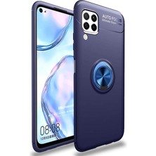 Dora Shopping Huawei P40 Lite Için Kılıf Kickstand Ring Holder Lacivert [P40 Lite ile Uyumlu Kılıf - Lacivert]