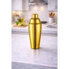 Biradlı Fransız Model Shaker 600 cl Altın